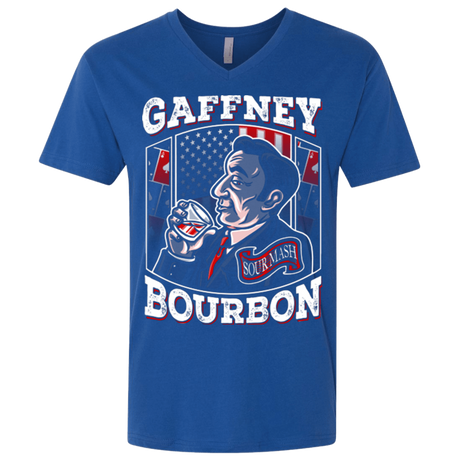 T-Shirts Royal / X-Small Gaffney Bourbon Men's Premium V-Neck