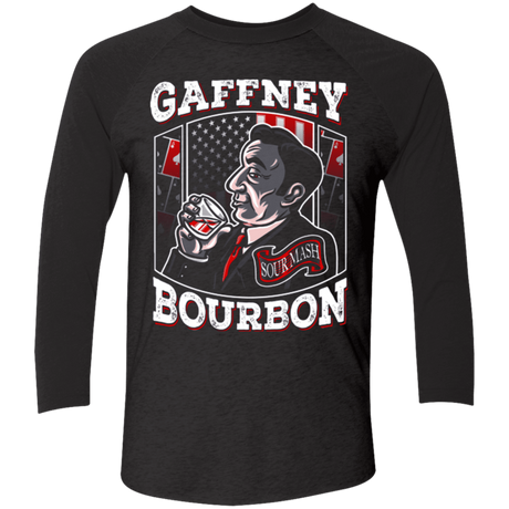 T-Shirts Vintage Black/Vintage Black / X-Small Gaffney Bourbon Men's Triblend 3/4 Sleeve
