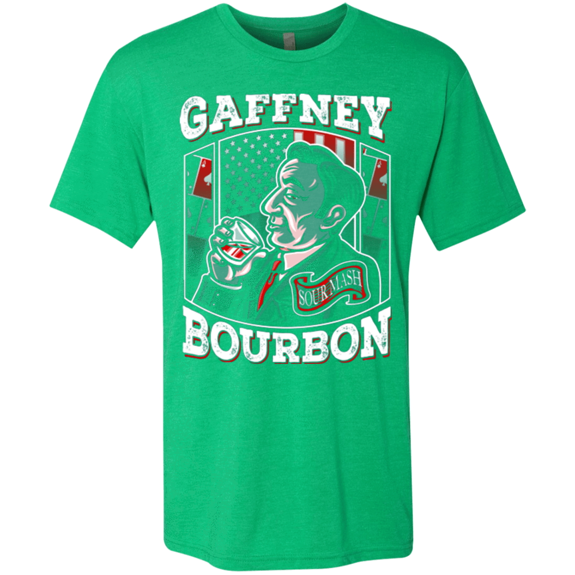 T-Shirts Envy / Small Gaffney Bourbon Men's Triblend T-Shirt