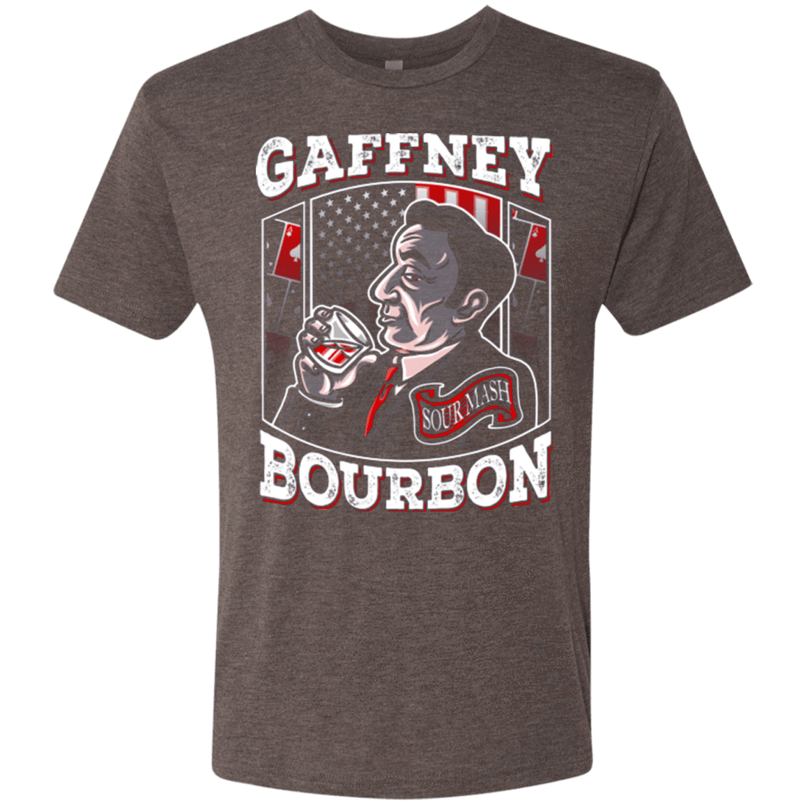 T-Shirts Macchiato / Small Gaffney Bourbon Men's Triblend T-Shirt