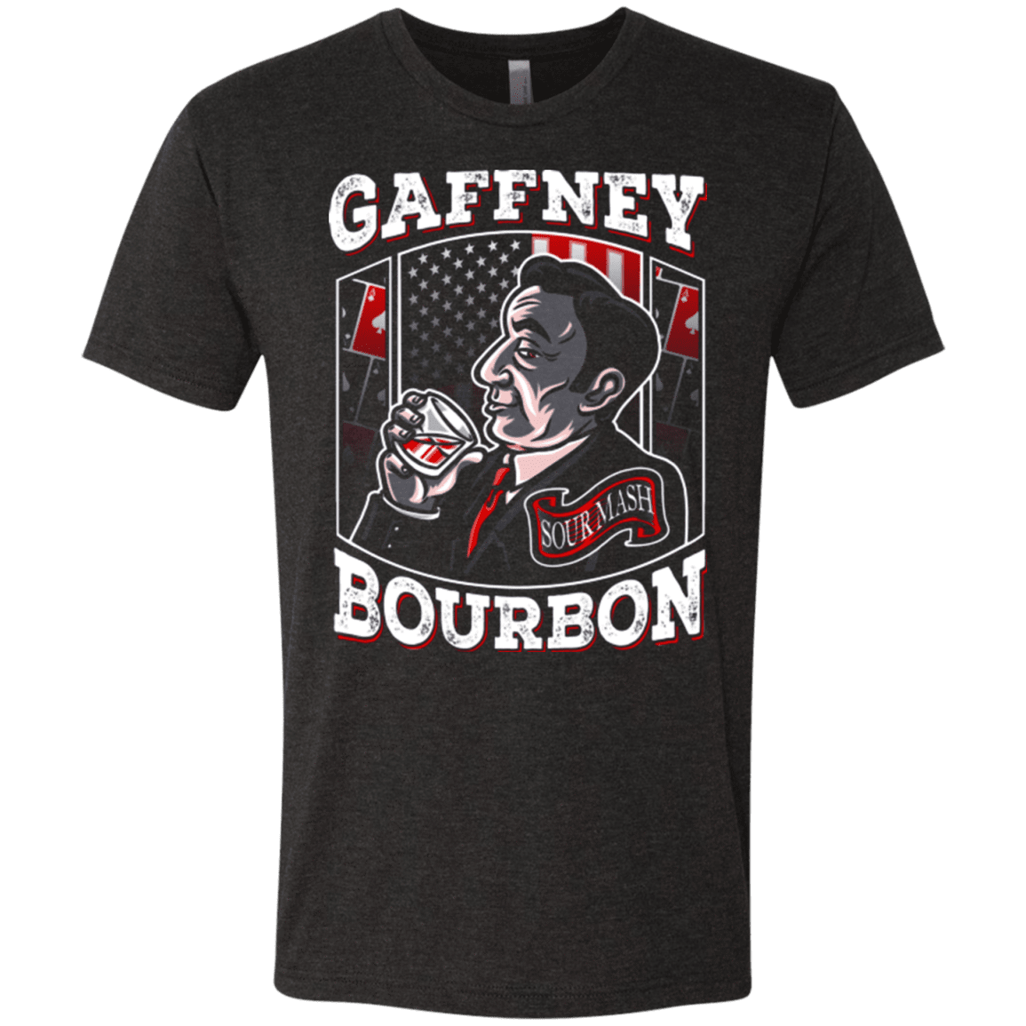 T-Shirts Vintage Black / Small Gaffney Bourbon Men's Triblend T-Shirt