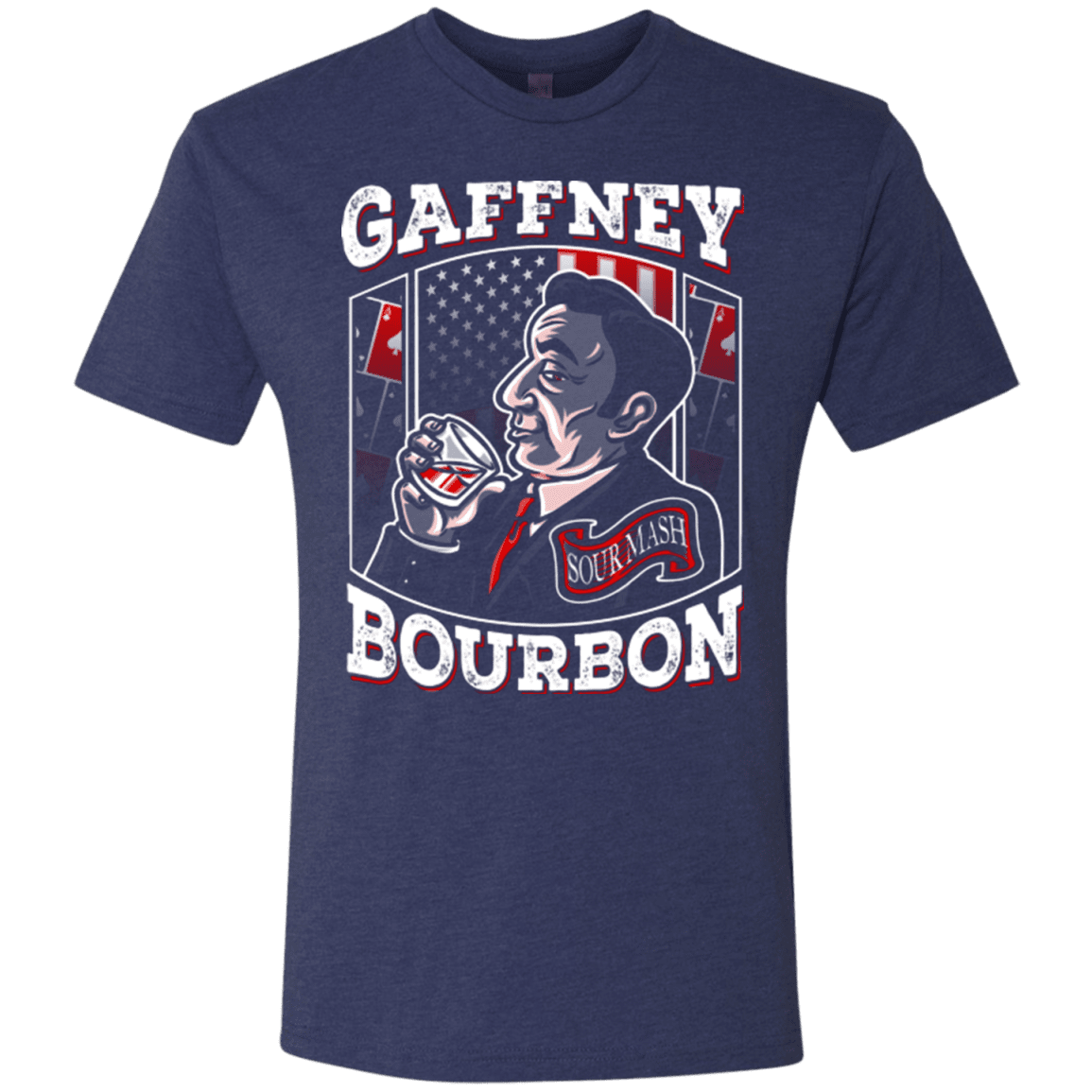 T-Shirts Vintage Navy / Small Gaffney Bourbon Men's Triblend T-Shirt