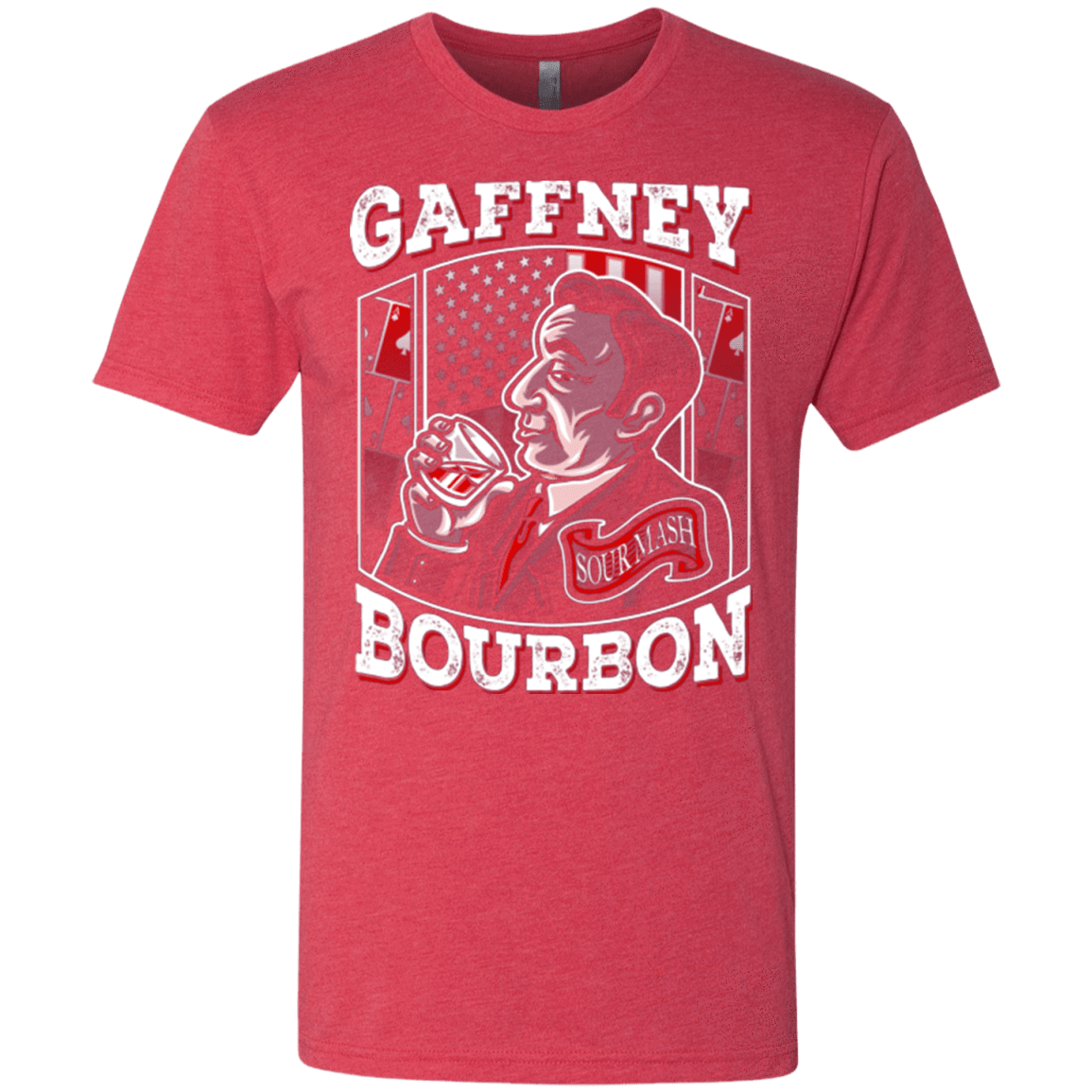 T-Shirts Vintage Red / Small Gaffney Bourbon Men's Triblend T-Shirt