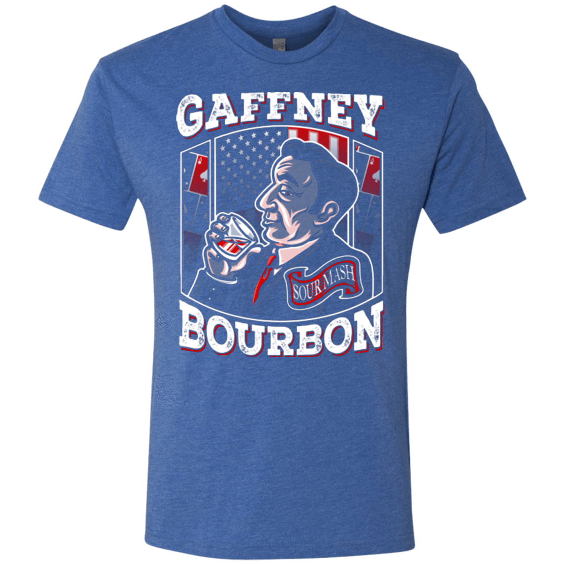 T-Shirts Vintage Royal / Small Gaffney Bourbon Men's Triblend T-Shirt