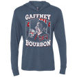 T-Shirts Indigo / X-Small Gaffney Bourbon Triblend Long Sleeve Hoodie Tee