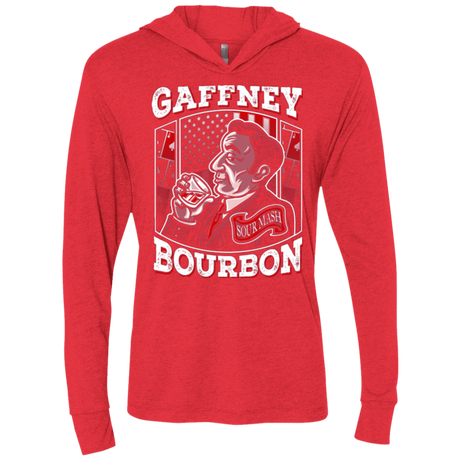 T-Shirts Vintage Red / X-Small Gaffney Bourbon Triblend Long Sleeve Hoodie Tee