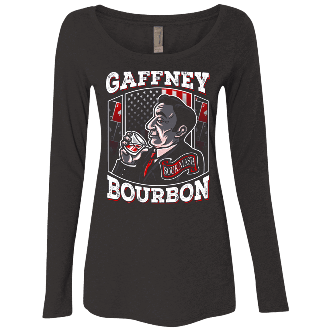 T-Shirts Vintage Black / Small Gaffney Bourbon Women's Triblend Long Sleeve Shirt