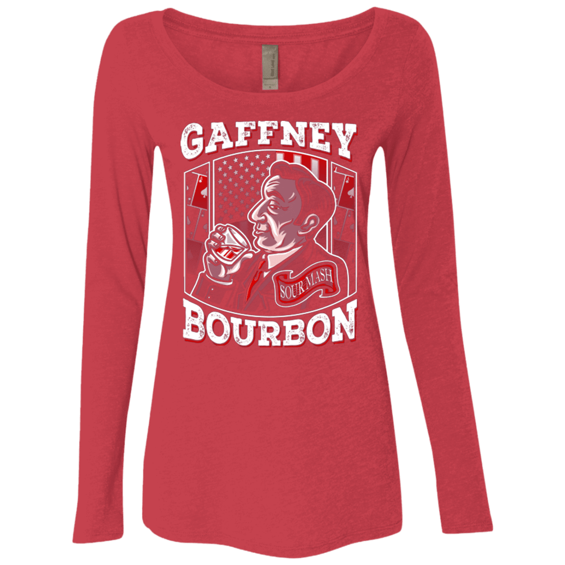 T-Shirts Vintage Red / Small Gaffney Bourbon Women's Triblend Long Sleeve Shirt