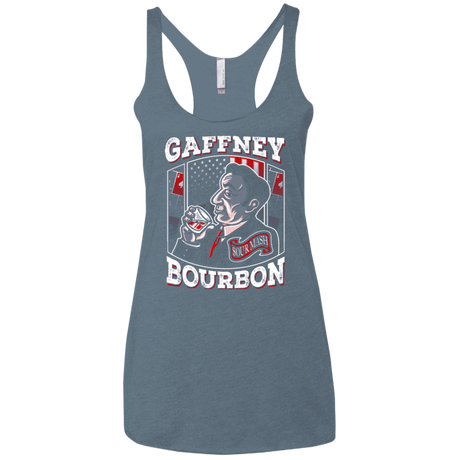 T-Shirts Indigo / X-Small Gaffney Bourbon Women's Triblend Racerback Tank