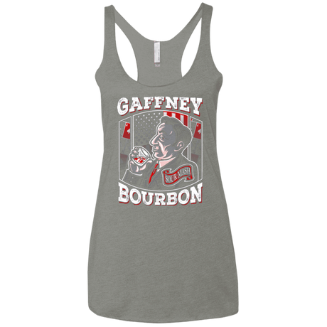 T-Shirts Venetian Grey / X-Small Gaffney Bourbon Women's Triblend Racerback Tank