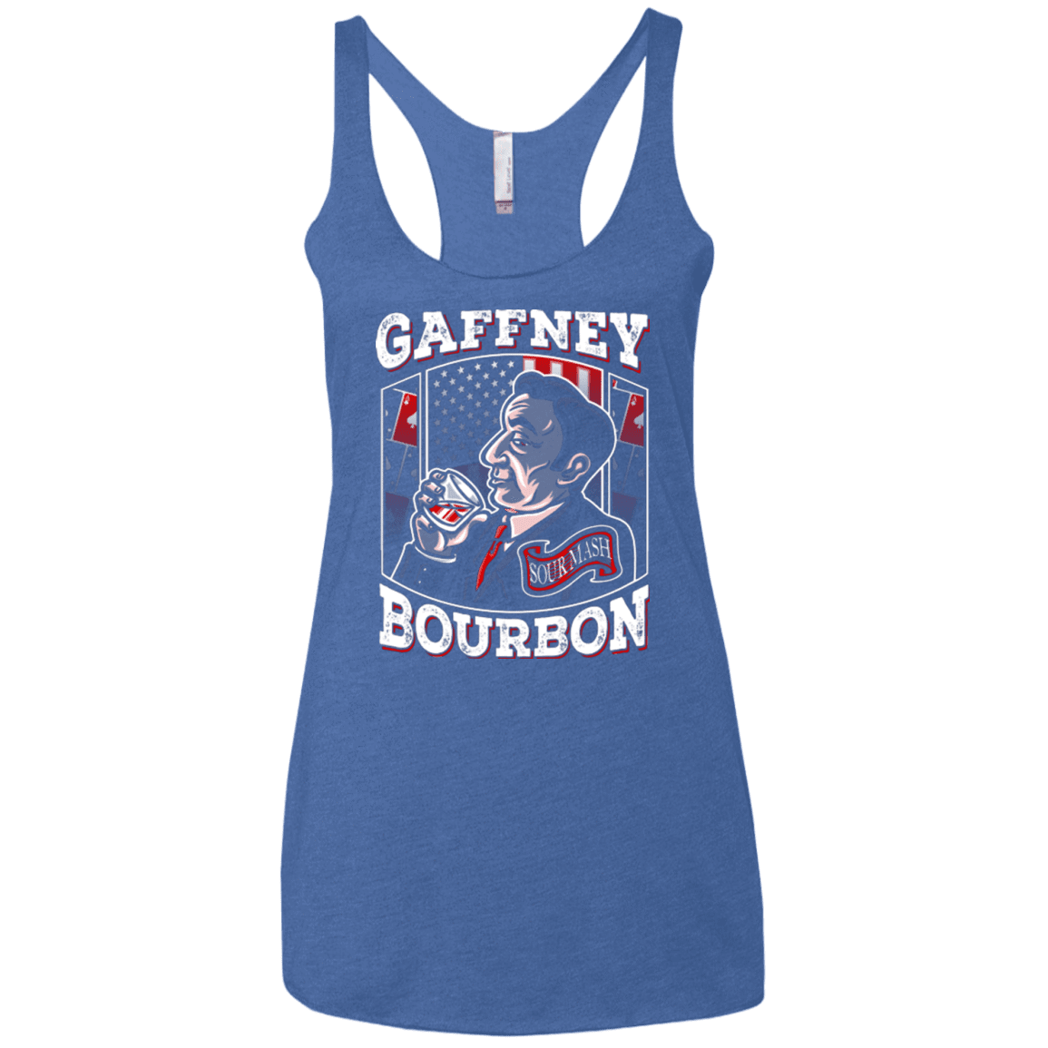 T-Shirts Vintage Royal / X-Small Gaffney Bourbon Women's Triblend Racerback Tank