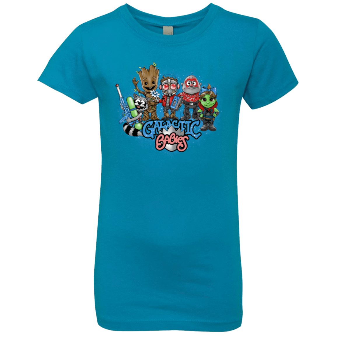 T-Shirts Turquoise / YXS Galactic Babies Girls Premium T-Shirt