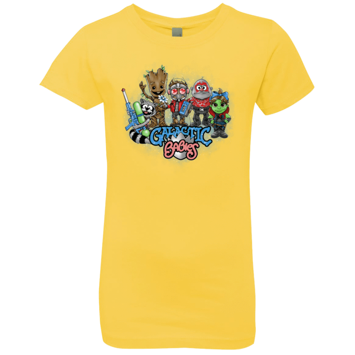 T-Shirts Vibrant Yellow / YXS Galactic Babies Girls Premium T-Shirt