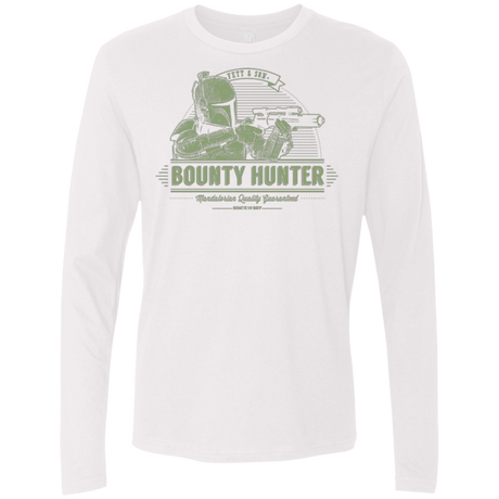 T-Shirts White / Small Galactic Bounty Hunter Men's Premium Long Sleeve