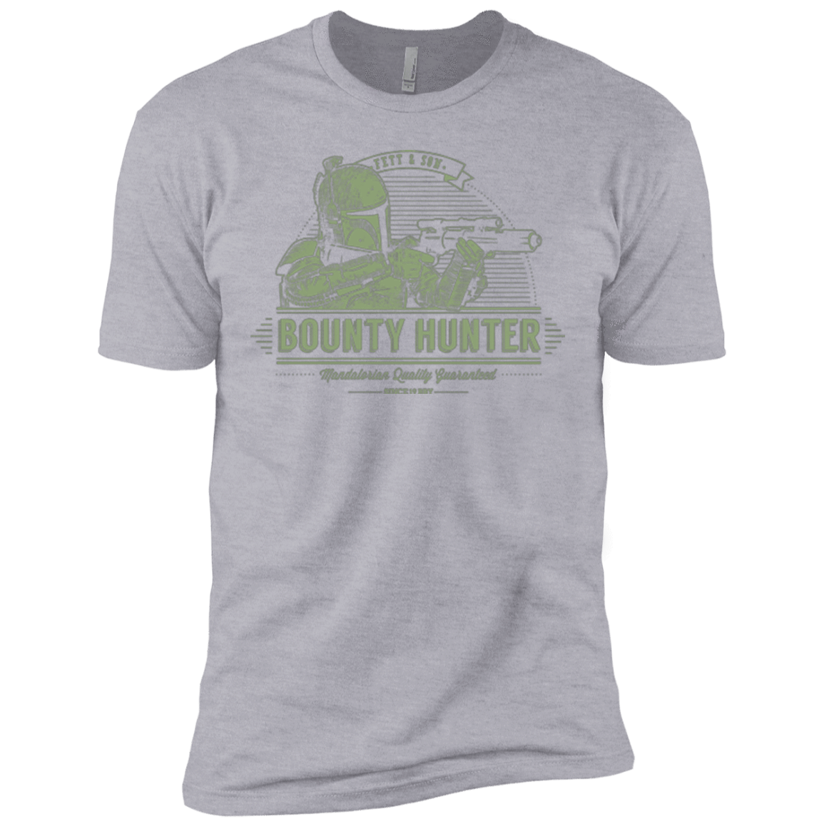 T-Shirts Heather Grey / X-Small Galactic Bounty Hunter Men's Premium T-Shirt