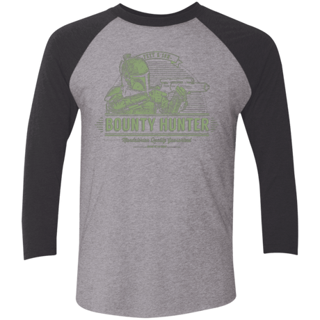 T-Shirts Premium Heather/ Vintage Black / X-Small Galactic Bounty Hunter Men's Triblend 3/4 Sleeve