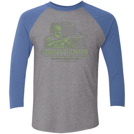 T-Shirts Premium Heather/ Vintage Royal / X-Small Galactic Bounty Hunter Men's Triblend 3/4 Sleeve