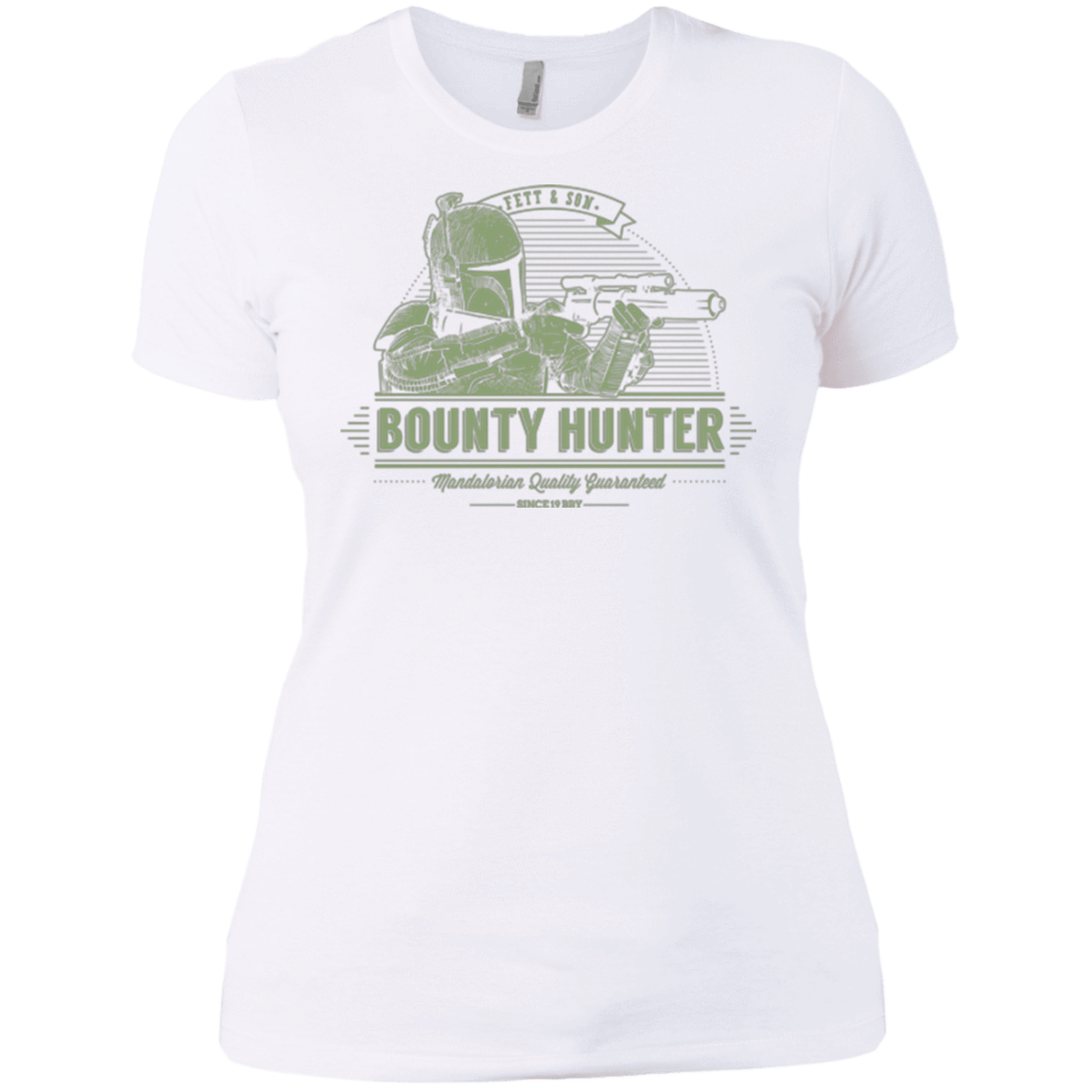 T-Shirts White / X-Small Galactic Bounty Hunter Women's Premium T-Shirt