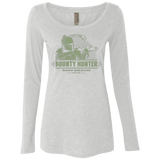 T-Shirts Heather White / Small Galactic Bounty Hunter Women's Triblend Long Sleeve Shirt