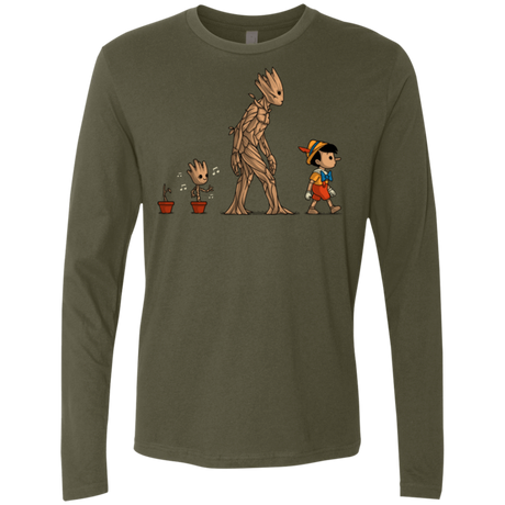 T-Shirts Military Green / Small Galactic Evolution Men's Premium Long Sleeve
