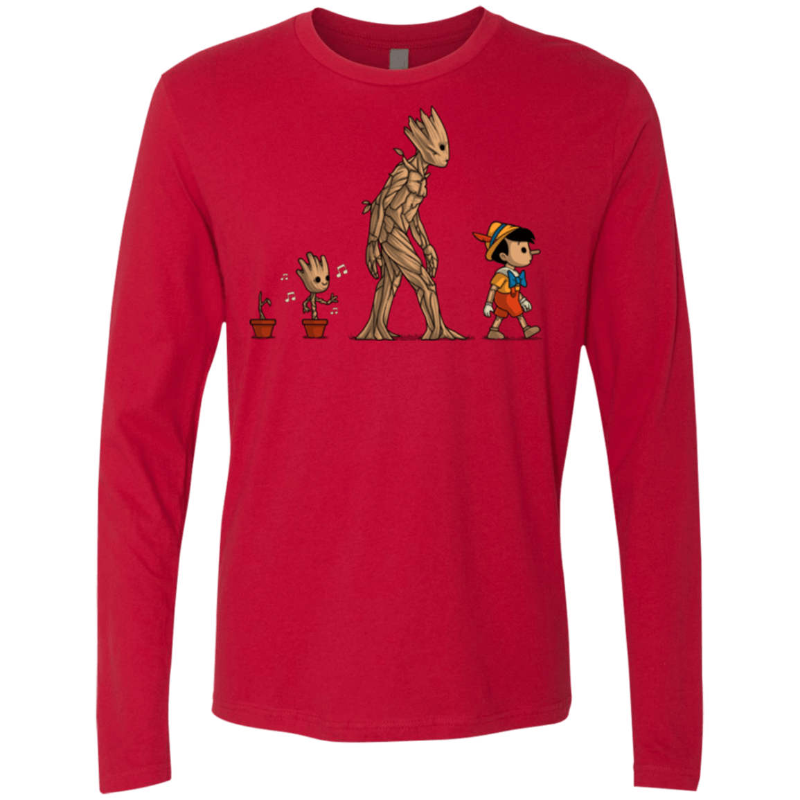 T-Shirts Red / Small Galactic Evolution Men's Premium Long Sleeve