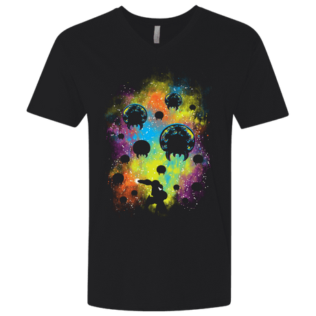 T-Shirts Black / X-Small Galactic Warrior Men's Premium V-Neck