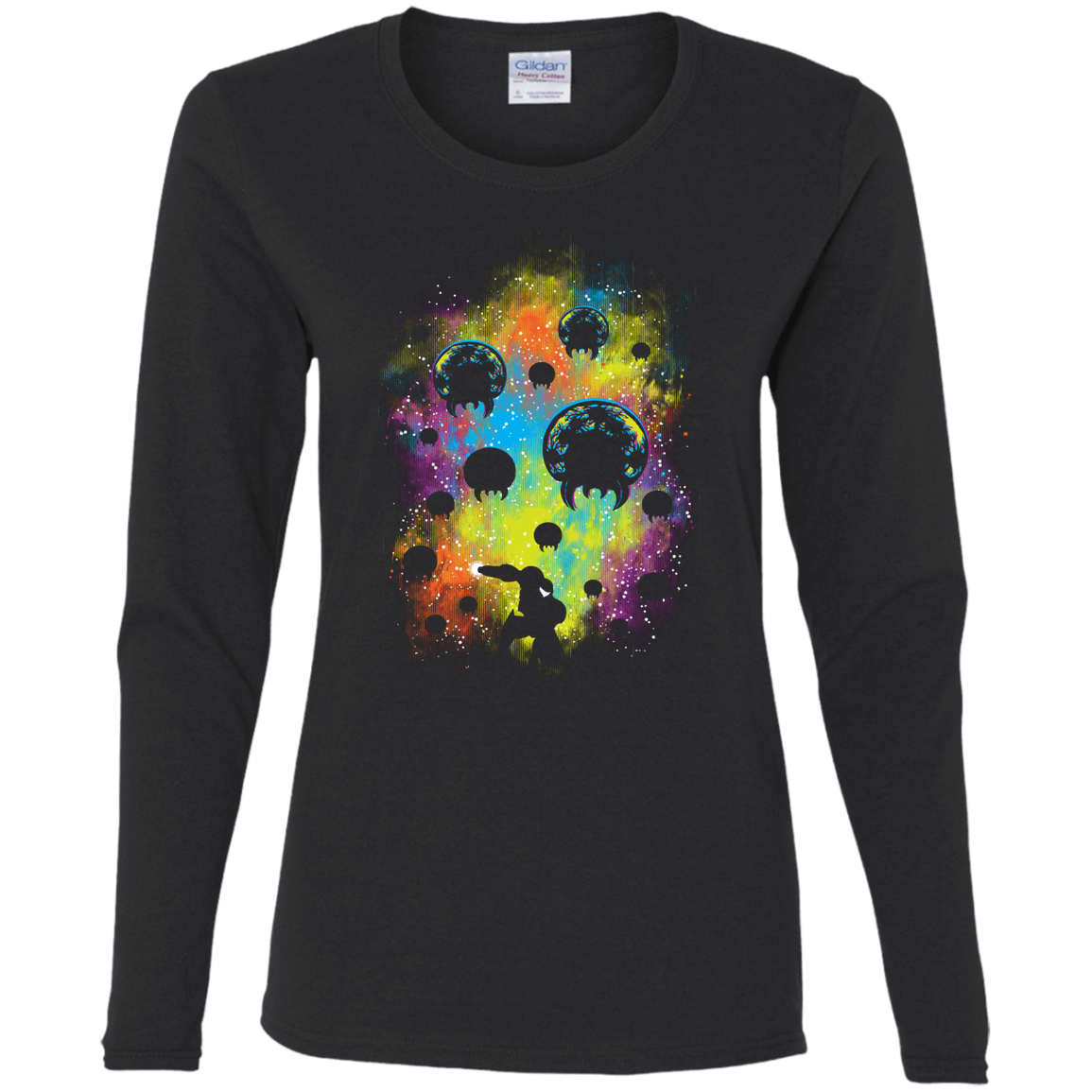 T-Shirts Black / S Galactic Warrior Women's Long Sleeve T-Shirt