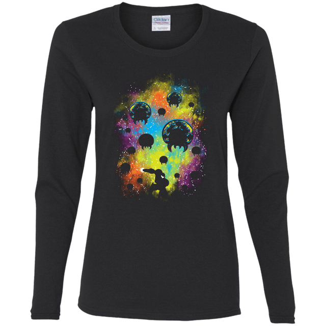 T-Shirts Black / S Galactic Warrior Women's Long Sleeve T-Shirt