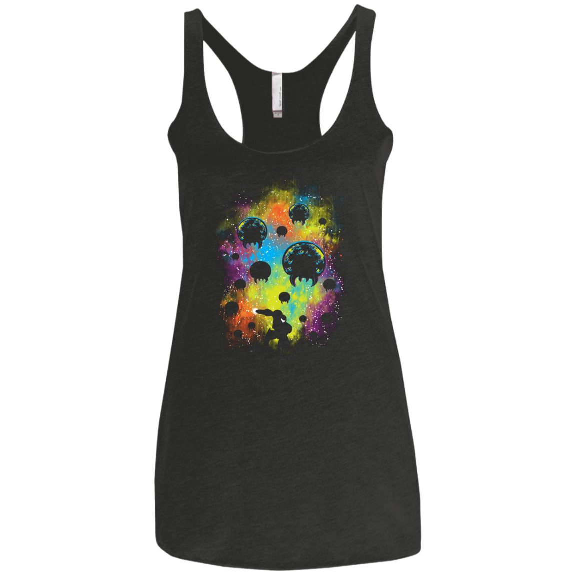 T-Shirts Vintage Black / X-Small Galactic Warrior Women's Triblend Racerback Tank