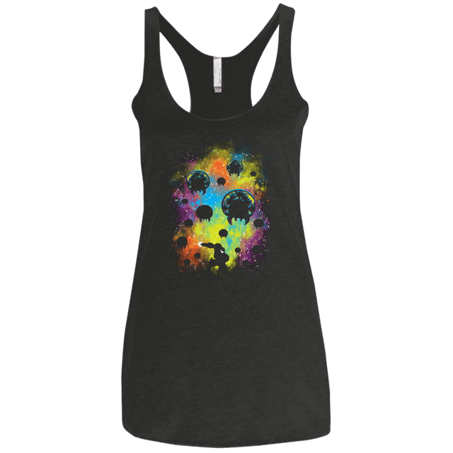 T-Shirts Vintage Black / X-Small Galactic Warrior Women's Triblend Racerback Tank