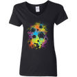 T-Shirts Black / S Galactic Warrior Women's V-Neck T-Shirt