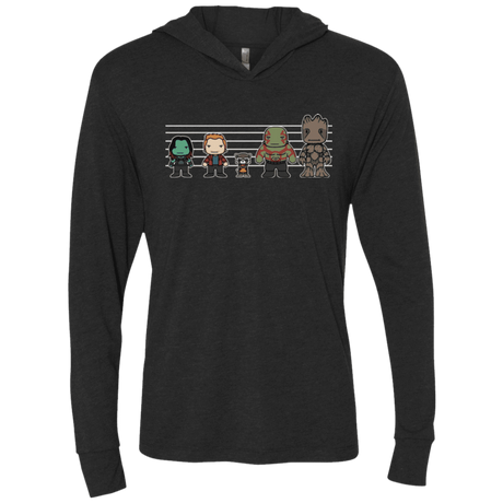 T-Shirts Vintage Black / X-Small Galactics Triblend Long Sleeve Hoodie Tee