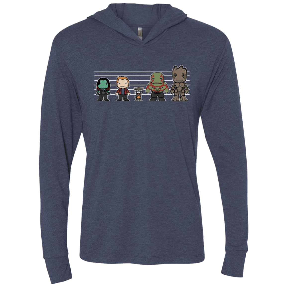 T-Shirts Vintage Navy / X-Small Galactics Triblend Long Sleeve Hoodie Tee