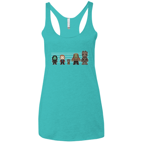 T-Shirts Tahiti Blue / X-Small Galactics Women's Triblend Racerback Tank