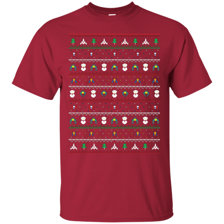 T-Shirts Cardinal / Small Galaga Christmas T-Shirt