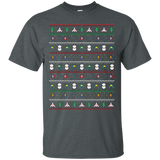T-Shirts Dark Heather / Small Galaga Christmas T-Shirt