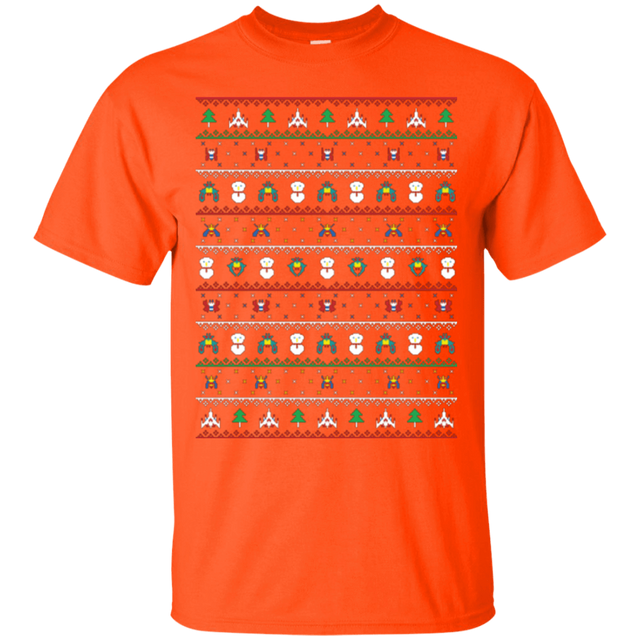 T-Shirts Orange / Small Galaga Christmas T-Shirt
