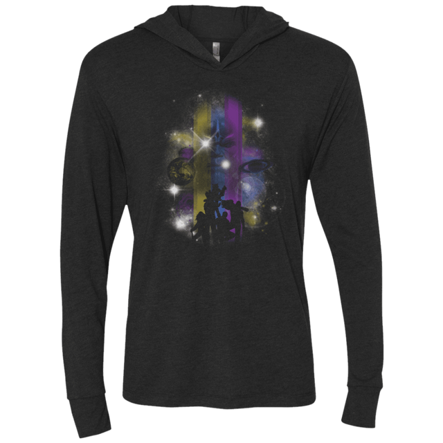 T-Shirts Vintage Black / X-Small Galaxy A Holes Triblend Long Sleeve Hoodie Tee