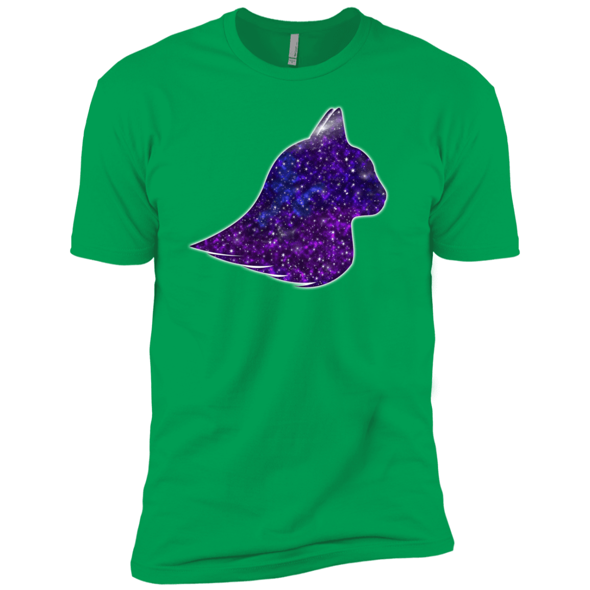 T-Shirts Kelly Green / YXS Galaxy Cat Boys Premium T-Shirt