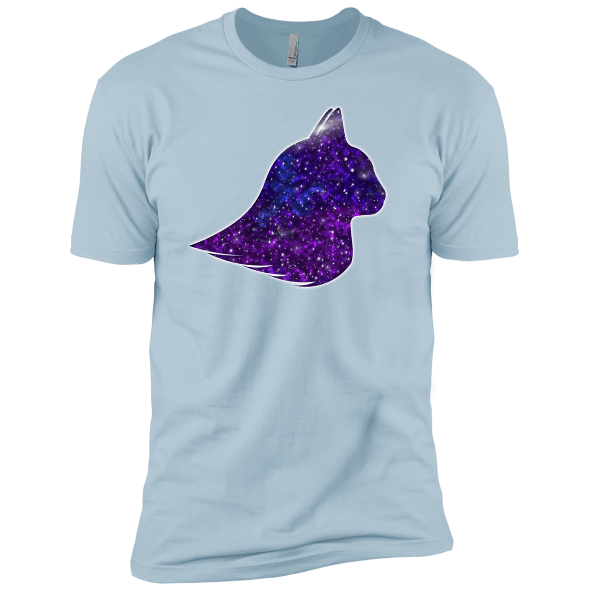 T-Shirts Light Blue / YXS Galaxy Cat Boys Premium T-Shirt