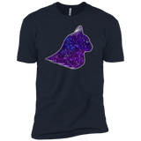T-Shirts Midnight Navy / YXS Galaxy Cat Boys Premium T-Shirt