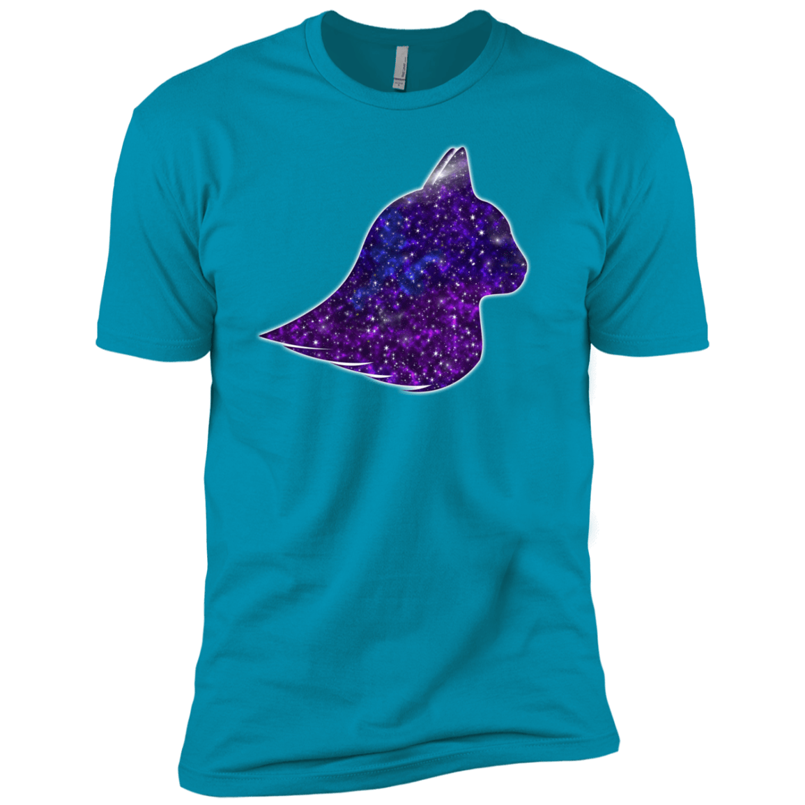 T-Shirts Turquoise / YXS Galaxy Cat Boys Premium T-Shirt