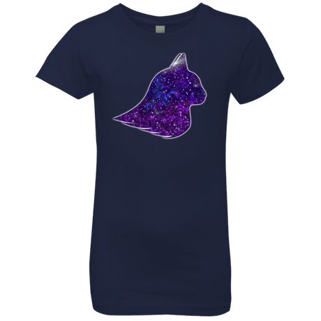 T-Shirts Midnight Navy / YXS Galaxy Cat Girls Premium T-Shirt