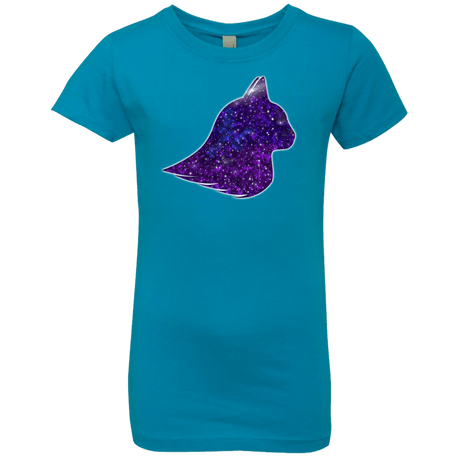 T-Shirts Turquoise / YXS Galaxy Cat Girls Premium T-Shirt