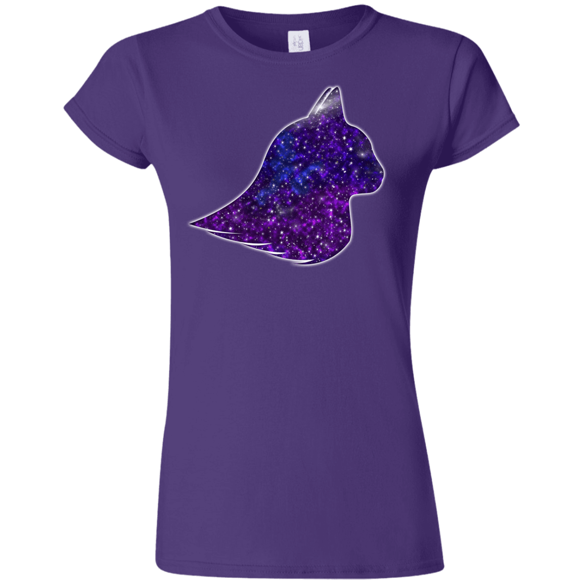 T-Shirts Purple / S Galaxy Cat Junior Slimmer-Fit T-Shirt