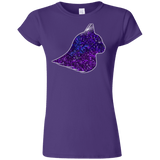 T-Shirts Purple / S Galaxy Cat Junior Slimmer-Fit T-Shirt