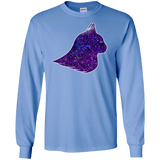 T-Shirts Carolina Blue / S Galaxy Cat Men's Long Sleeve T-Shirt