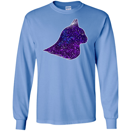 T-Shirts Carolina Blue / S Galaxy Cat Men's Long Sleeve T-Shirt