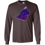 T-Shirts Dark Chocolate / S Galaxy Cat Men's Long Sleeve T-Shirt