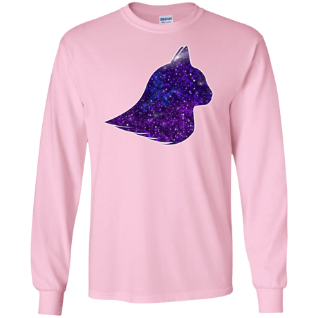 T-Shirts Light Pink / S Galaxy Cat Men's Long Sleeve T-Shirt